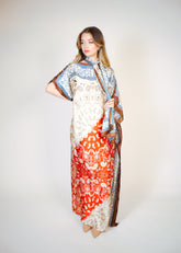 Beach Dress With Scarf  Voile